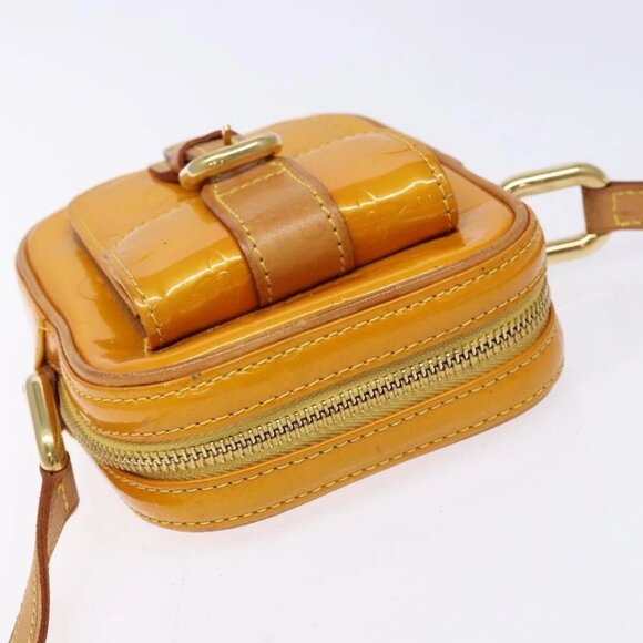 LOUIS VUITTON Monogram Vernis Christie PM Shoulder Bag Jaune M91110 Auth ep10365 - Picture 6 of 16